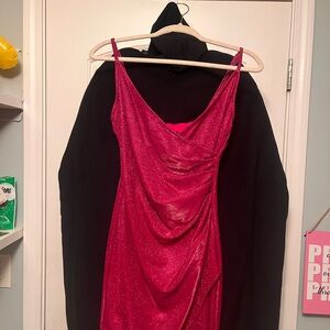 I.N. San Francisco Fuchsia Backless Dress